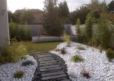 Réalisation d’un jardin zen minéral à Saint Didier de Formans 01600