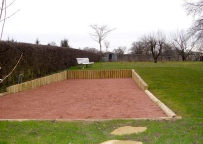 Réalisation d’un jeu de boules à Saint Didier de Formans 01600